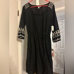 BNWT old navy petite small black and white dress
